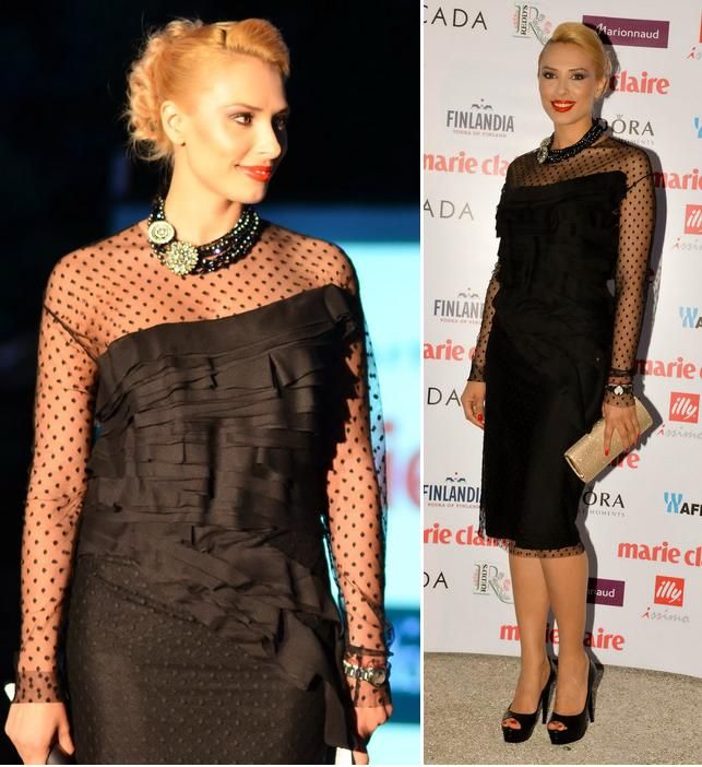 Look-ul zilei: Iulia Vantur, spectaculoasa intr-o rochie eleganta neagra