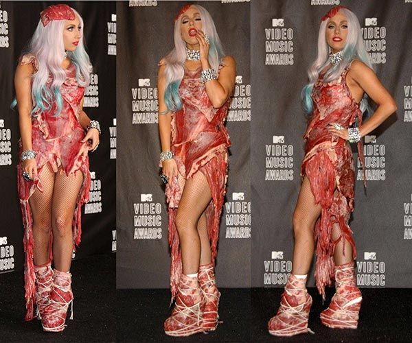 Rochia de carne a Lady GaGa numita Tinuta de catre revista Time | Perfecte.ro